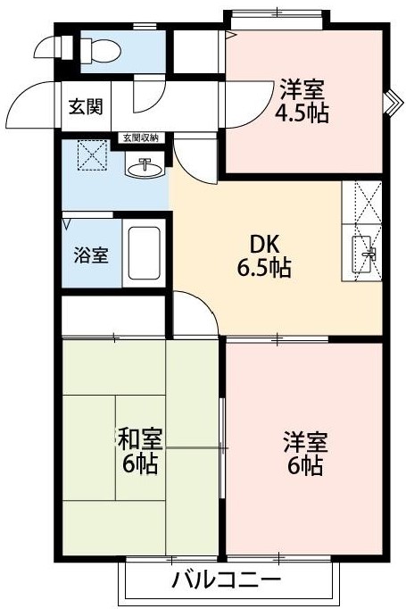 ヒルズソシアAの間取り