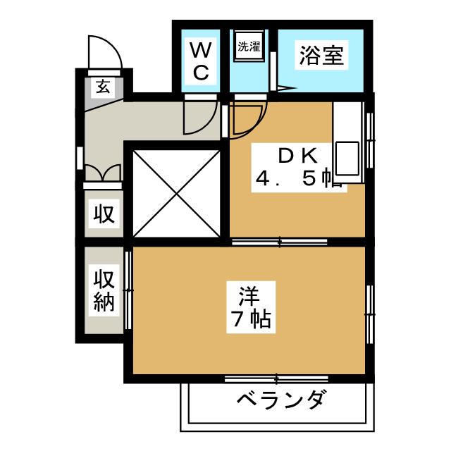 フレール小井土の間取り