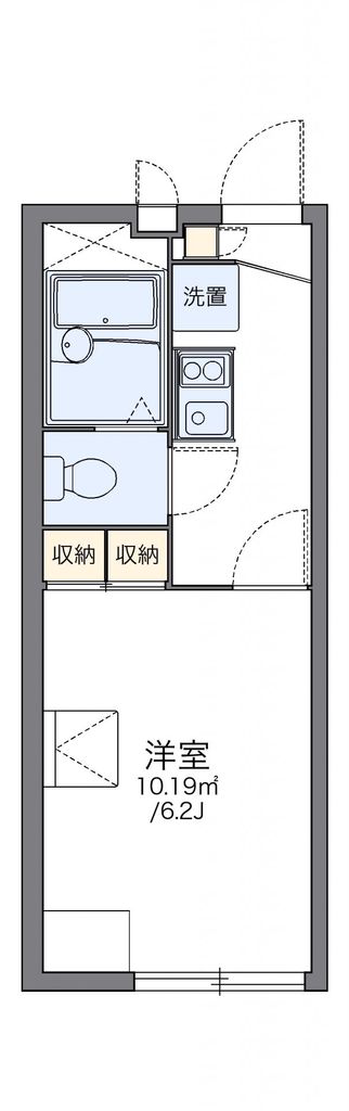 【多摩市馬引沢のアパートの間取り】