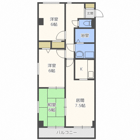 ＦＡＲＲＯＣＫ　ＡＶＥＮＵＥ Ｎ４１の間取り