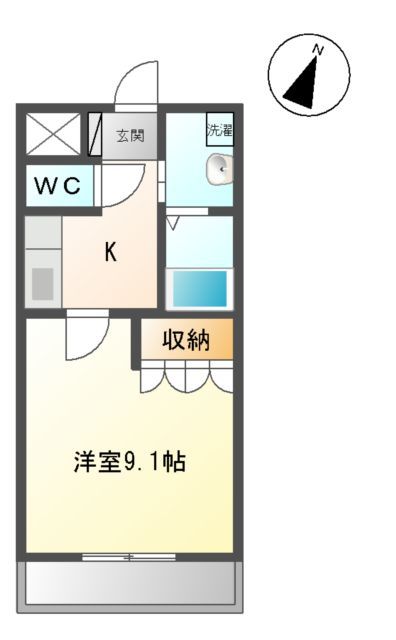 可児郡御嵩町上恵土のアパートの間取り