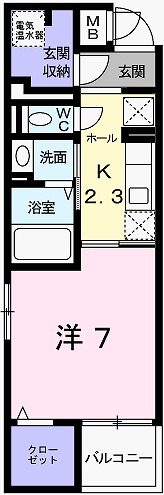 姫路市下寺町のマンションの間取り