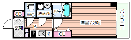 エスリード本町レジデンスの間取り