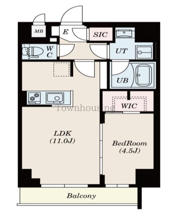 【Ｓ－ＲＥＳＩＤＥＮＣＥ錦糸町Ｓｏｕｔｈの間取り】