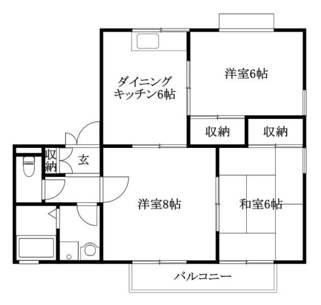 メゾン・エントピア１の間取り