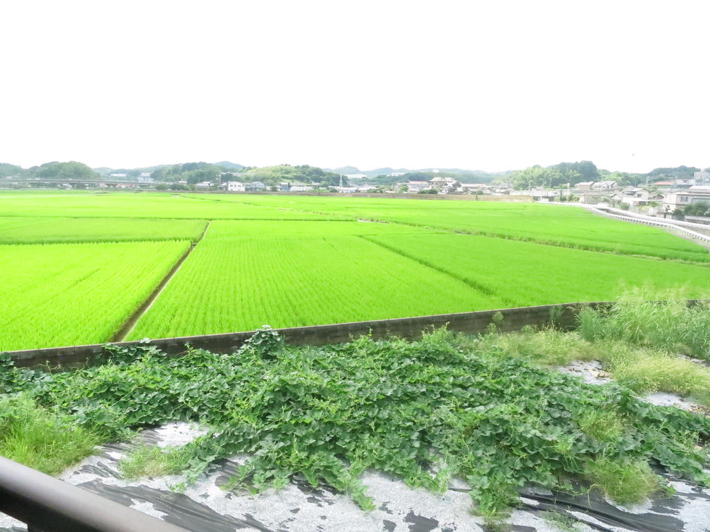 【直方市大字下境のアパートの眺望】