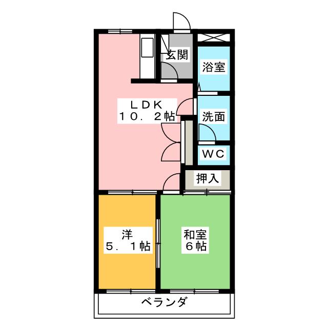 クレストール蘇我の間取り