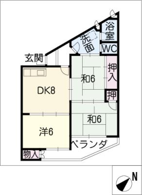 鈴与マンションの間取り