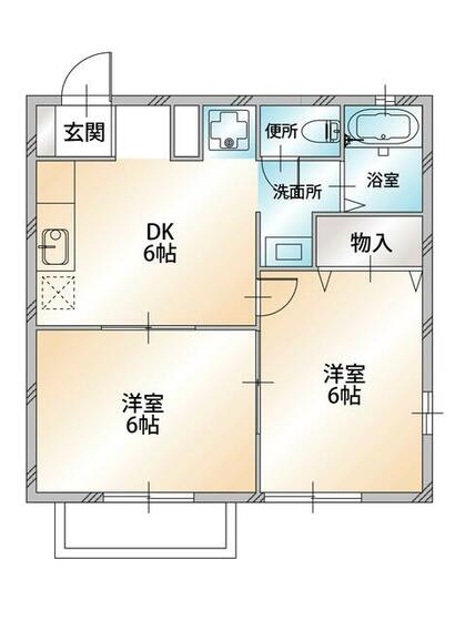 サニーハイツIＤの間取り