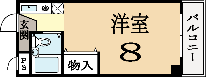 城陽市平川のマンションの間取り