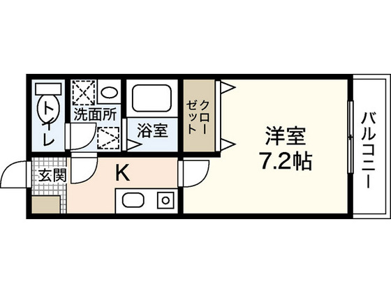 廿日市市地御前のアパートの間取り