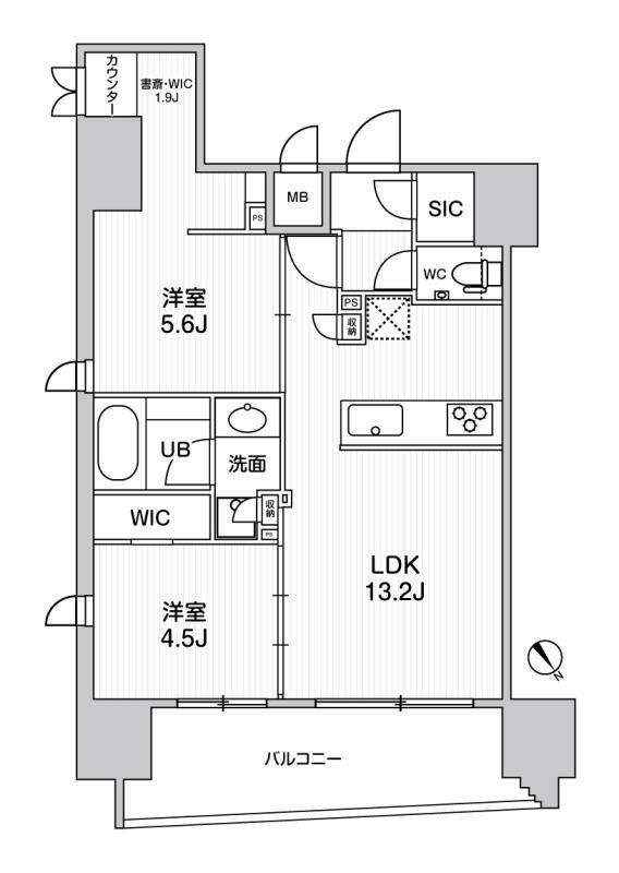 台東区寿のマンションの間取り