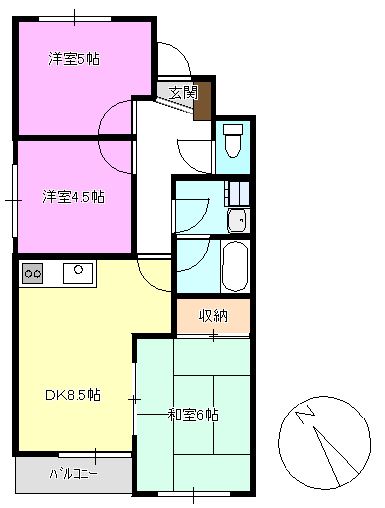 上田市長瀬のマンションの間取り