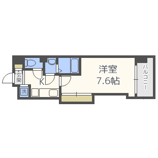 Luxe難波西IIの間取り