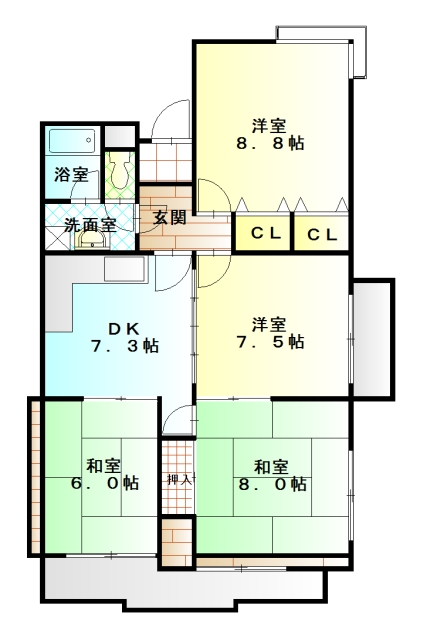 【ユニーブル八事　１００１号の間取り】