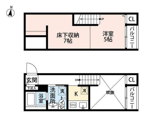 ＣＲＡＳＴＩＮＥ南熊本の間取り