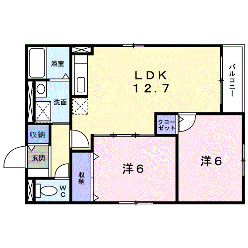クレストール大沼IIの間取り