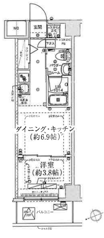 スパシエ千住大橋の間取り