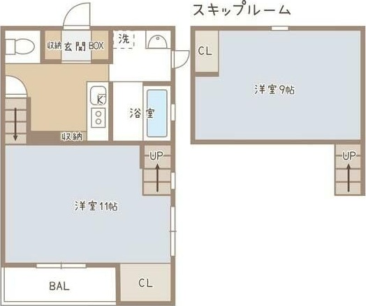 ココカラハウス南佐古Aの間取り