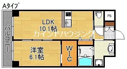 大阪市住吉区清水丘のマンションの間取り