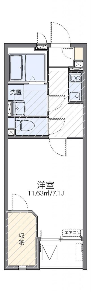 川崎市中原区宮内のマンションの間取り