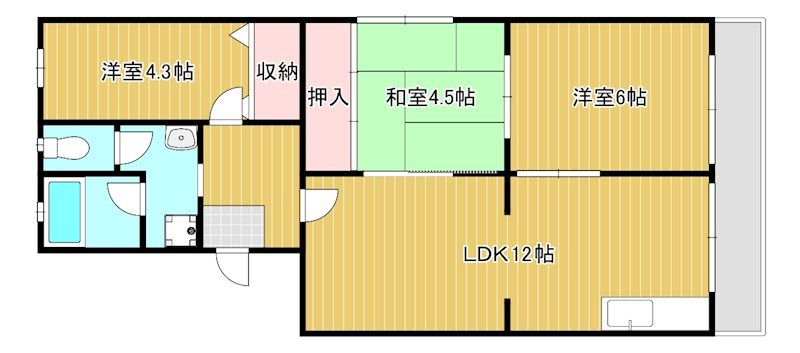 アクシスKawaseの間取り