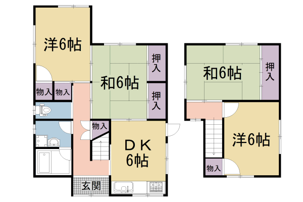 増田貸家Ｂの間取り