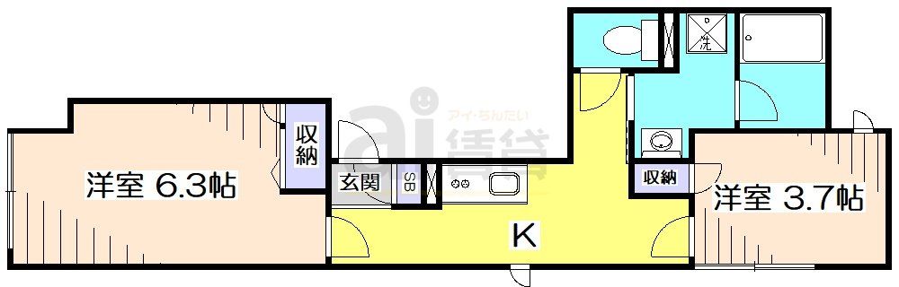 練馬区石神井町のマンションの間取り