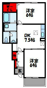 サードコンフォートBの間取り