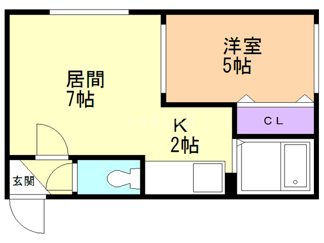 札幌市北区麻生町のマンションの間取り