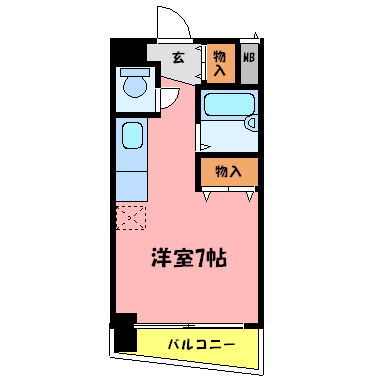 明石市野々上のマンションの間取り