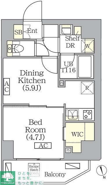 ＢＲＩＣＫ　ＲＥＳＩＤＥＮＣＥ　南青山の間取り