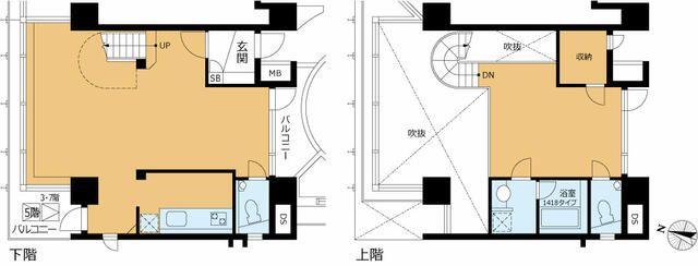 港区北青山のマンションの間取り