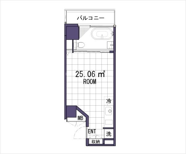 大阪市淀川区十三東のマンションの間取り