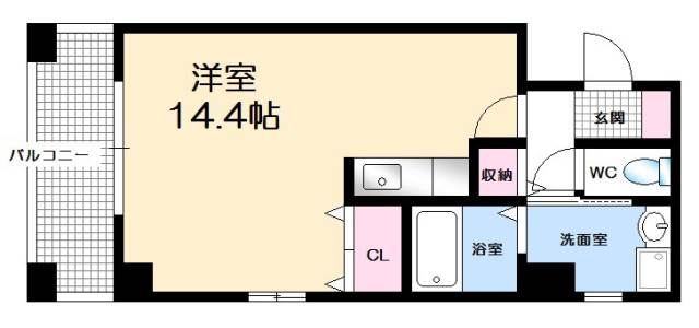 広島市西区己斐本町のマンションの間取り