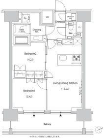 【豊島区目白のマンションの間取り】