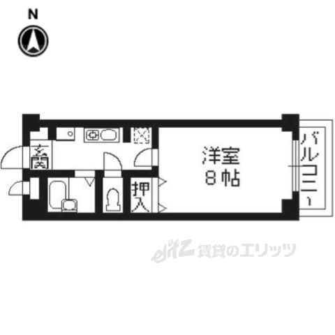 宇治市槇島町のマンションの間取り