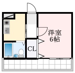 大阪狭山市茱萸木のマンションの間取り