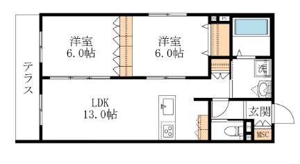 仮）橋本５丁目ヘーベルメゾンの間取り