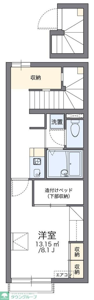 レオパレスくおれの間取り