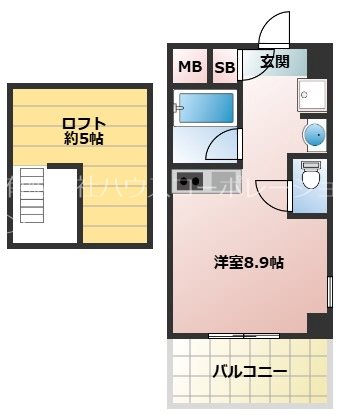 CUBE南塚口2の間取り