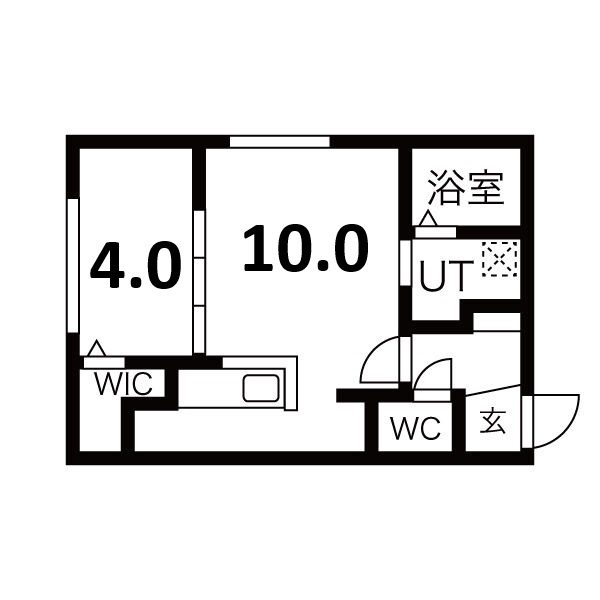 札幌市中央区南五条西のマンションの間取り