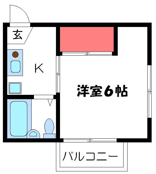 江戸川区西葛西のアパートの間取り