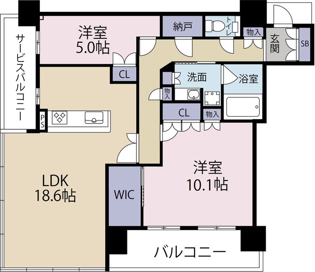 ザ・パークハウス中之島タワーの間取り