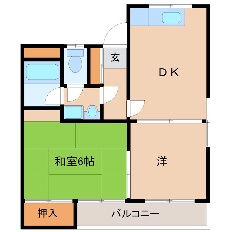 尼崎市杭瀬南新町のマンションの間取り