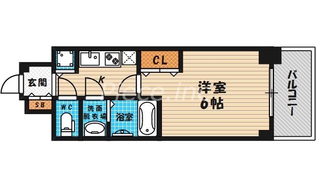 プレサンス天満橋チエロの間取り