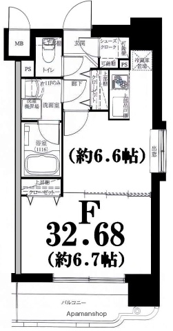 グリフィン横浜・ベイグランデ弐番館の間取り