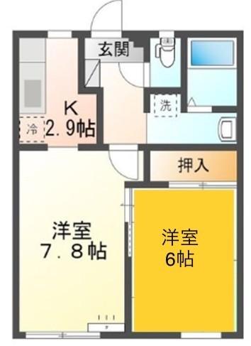 カムリシテイ羽田Ｄ棟の間取り