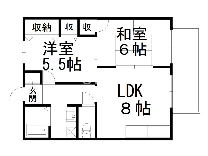 メゾンドソレアードの間取り