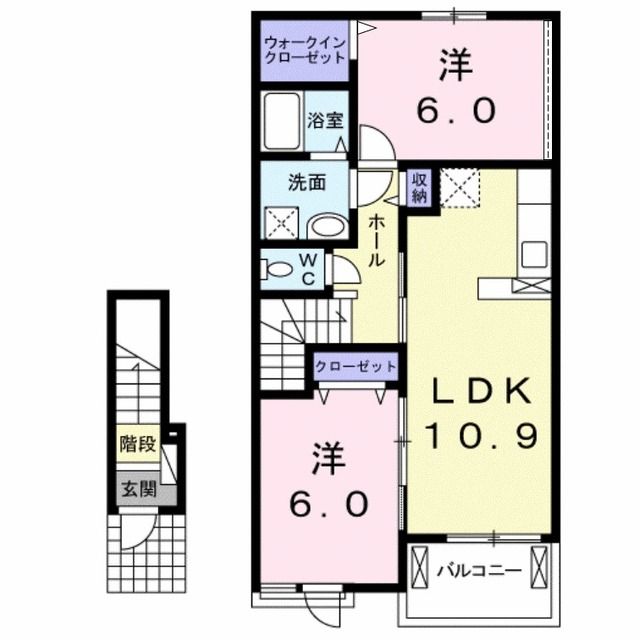 スタッグ　ビートル　Ａの間取り